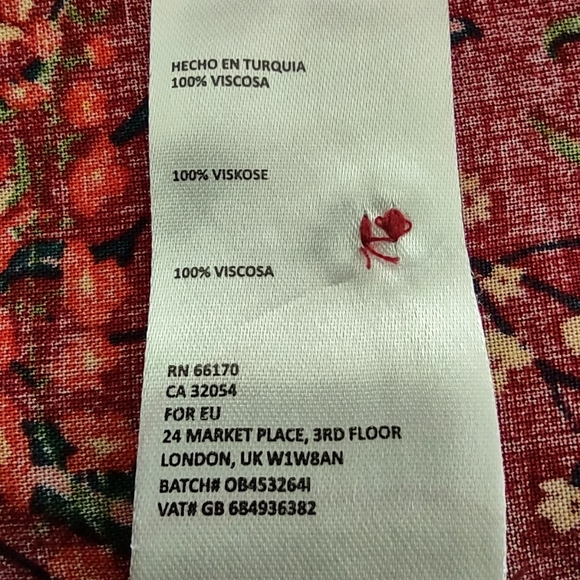 Anthropologie Maeve Size S Floral Viscose Longsleeve Button down Top Shirt Tunic - Picture 9 of 10